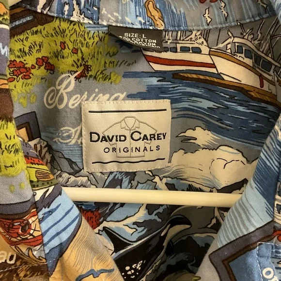 David Carey Original 2015 Alaska Camp Mens Large - Picture 2 of 7